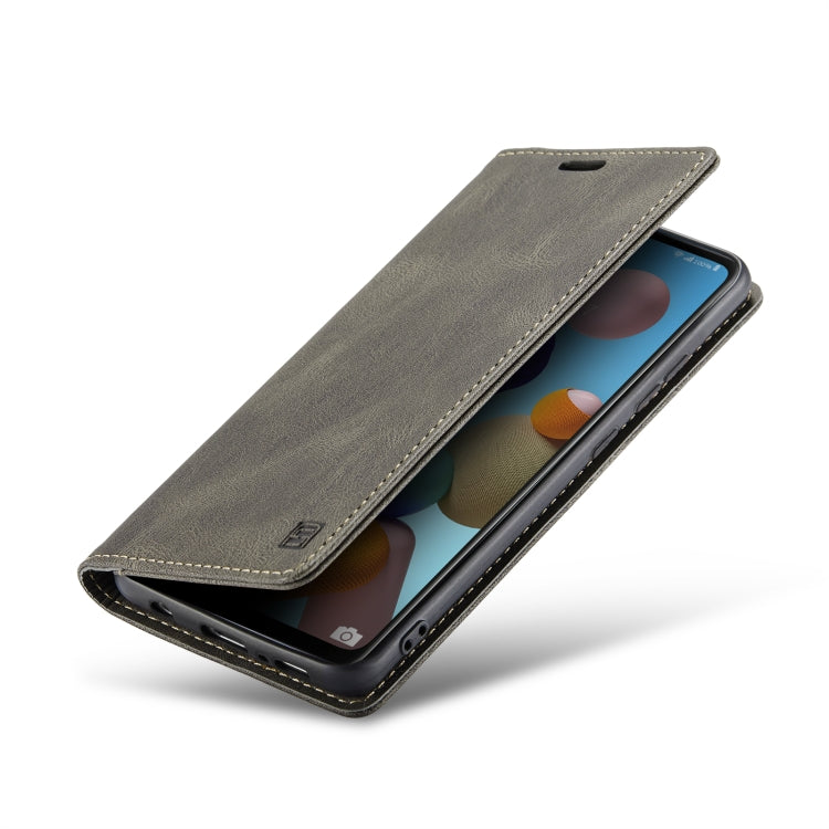 For Samsung Galaxy A21s AutSpace A01 Retro Skin-feel Crazy Horse Texture Horizontal Flip Leather Case with Holder & Card Slots & Wallet & RFID