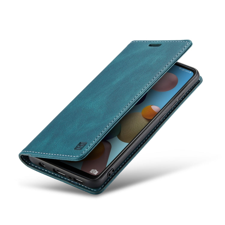 For Samsung Galaxy A21s AutSpace A01 Retro Skin-feel Crazy Horse Texture Horizontal Flip Leather Case with Holder & Card Slots & Wallet & RFID