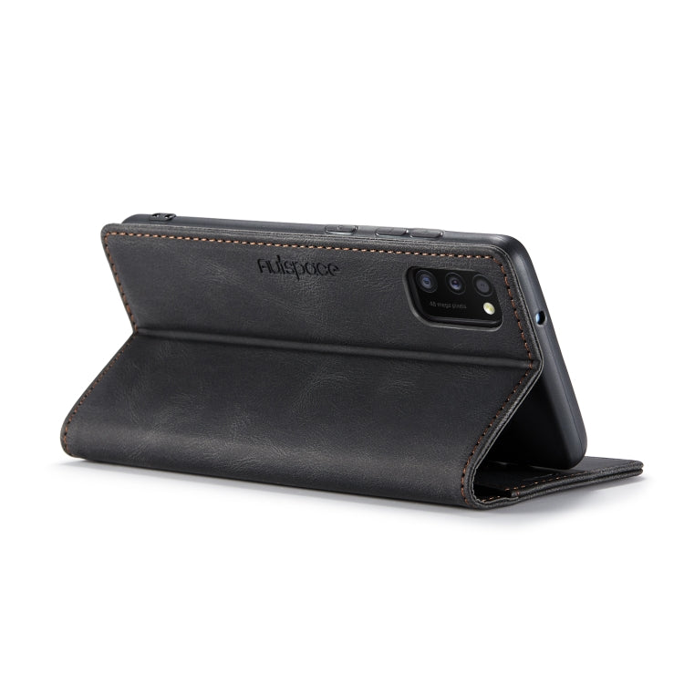For Samsung Galaxy A41 AutSpace A01 Retro Skin-feel Crazy Horse Texture Horizontal Flip Leather Case with Holder & Card Slots & Wallet & RFID