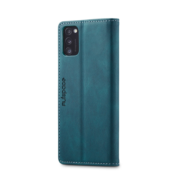 For Samsung Galaxy A41 AutSpace A01 Retro Skin-feel Crazy Horse Texture Horizontal Flip Leather Case with Holder & Card Slots & Wallet & RFID