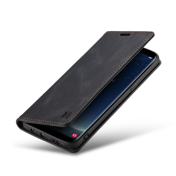 For Samsung Galaxy S8 AutSpace A01 Retro Skin-feel Crazy Horse Texture Horizontal Flip Leather Case with Holder & Card Slots & Wallet & RFID