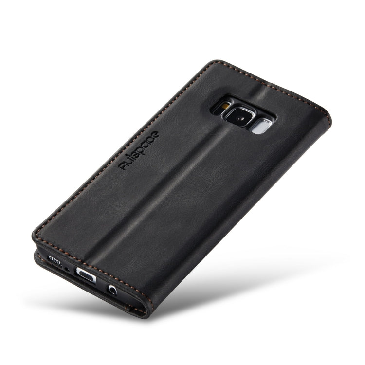 For Samsung Galaxy S8 AutSpace A01 Retro Skin-feel Crazy Horse Texture Horizontal Flip Leather Case with Holder & Card Slots & Wallet & RFID