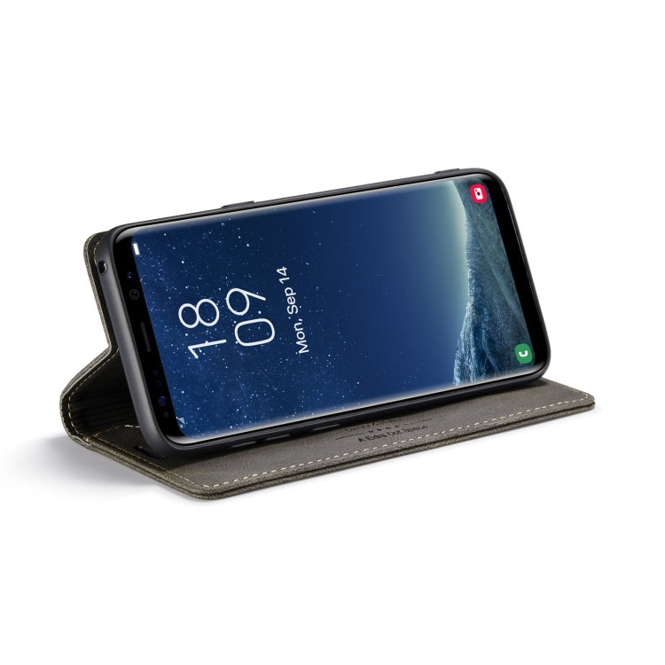 For Samsung Galaxy S8 AutSpace A01 Retro Skin-feel Crazy Horse Texture Horizontal Flip Leather Case with Holder & Card Slots & Wallet & RFID