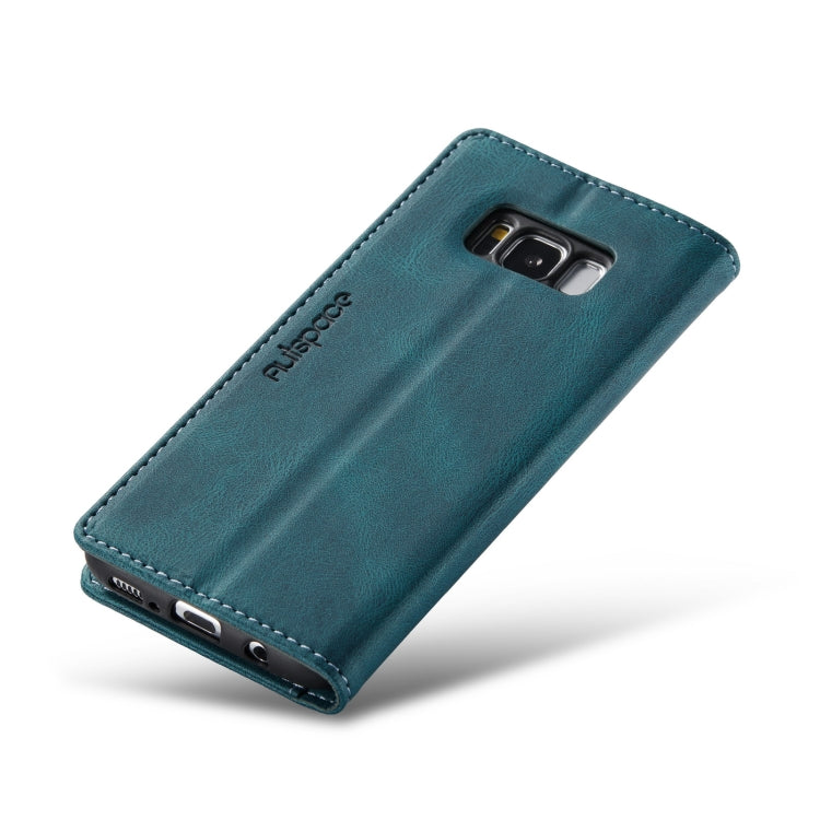 For Samsung Galaxy S8 AutSpace A01 Retro Skin-feel Crazy Horse Texture Horizontal Flip Leather Case with Holder & Card Slots & Wallet & RFID