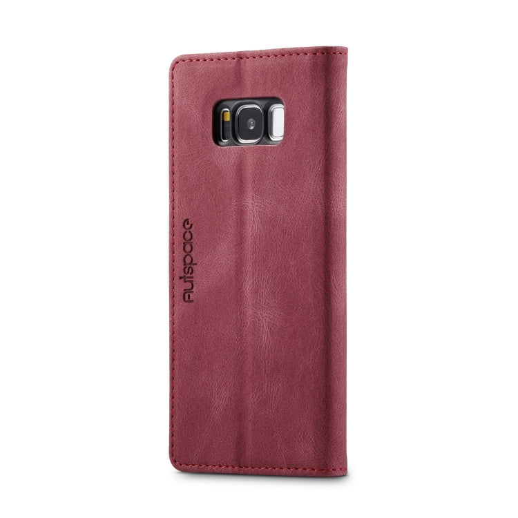 For Samsung Galaxy S8 AutSpace A01 Retro Skin-feel Crazy Horse Texture Horizontal Flip Leather Case with Holder & Card Slots & Wallet & RFID