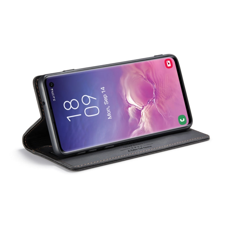 For Samsung Galaxy S10 AutSpace A01 Retro Skin-feel Crazy Horse Texture Horizontal Flip Leather Case with Holder & Card Slots & Wallet & RFID