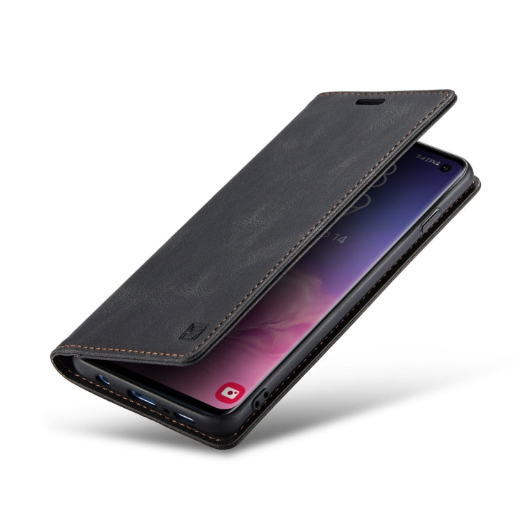 For Samsung Galaxy S10 AutSpace A01 Retro Skin-feel Crazy Horse Texture Horizontal Flip Leather Case with Holder & Card Slots & Wallet & RFID