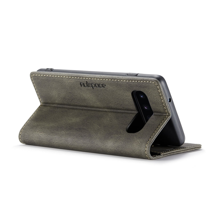 For Samsung Galaxy S10 AutSpace A01 Retro Skin-feel Crazy Horse Texture Horizontal Flip Leather Case with Holder & Card Slots & Wallet & RFID