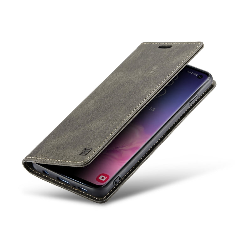 For Samsung Galaxy S10 AutSpace A01 Retro Skin-feel Crazy Horse Texture Horizontal Flip Leather Case with Holder & Card Slots & Wallet & RFID