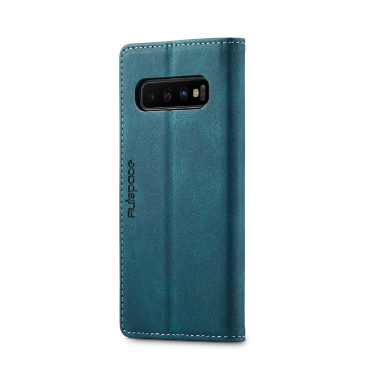 For Samsung Galaxy S10 AutSpace A01 Retro Skin-feel Crazy Horse Texture Horizontal Flip Leather Case with Holder & Card Slots & Wallet & RFID