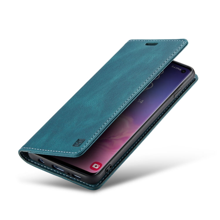 For Samsung Galaxy S10 AutSpace A01 Retro Skin-feel Crazy Horse Texture Horizontal Flip Leather Case with Holder & Card Slots & Wallet & RFID