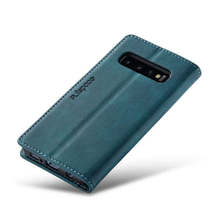 For Samsung Galaxy S10 AutSpace A01 Retro Skin-feel Crazy Horse Texture Horizontal Flip Leather Case with Holder & Card Slots & Wallet & RFID