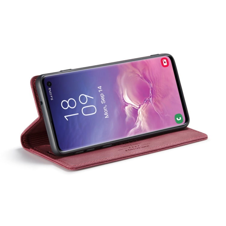 For Samsung Galaxy S10 AutSpace A01 Retro Skin-feel Crazy Horse Texture Horizontal Flip Leather Case with Holder & Card Slots & Wallet & RFID