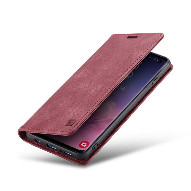 For Samsung Galaxy S10 AutSpace A01 Retro Skin-feel Crazy Horse Texture Horizontal Flip Leather Case with Holder & Card Slots & Wallet & RFID