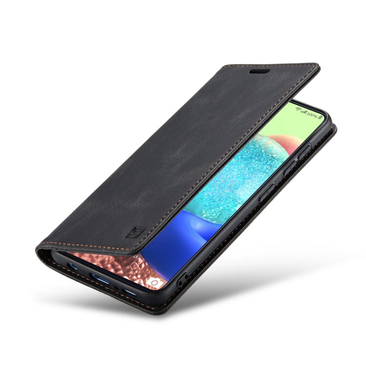 For Samsung Galaxy A71 AutSpace A01 Retro Skin-feel Crazy Horse Texture Horizontal Flip Leather Case with Holder & Card Slots & Wallet & RFID