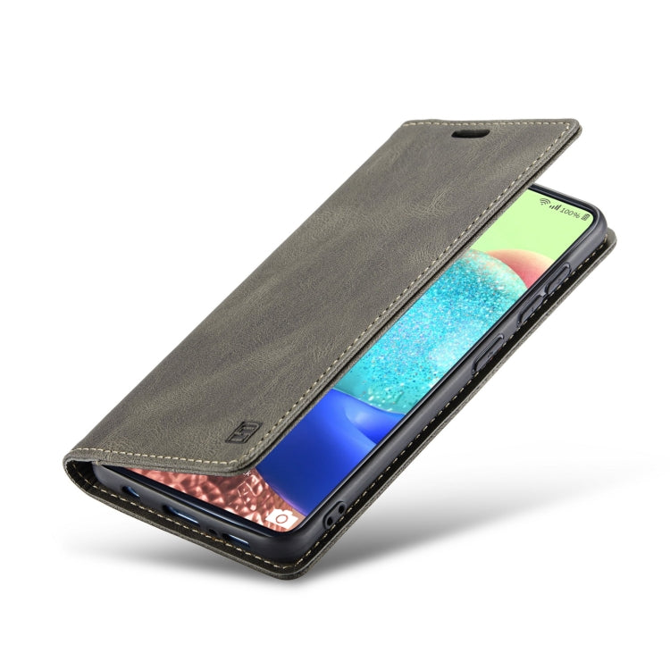 For Samsung Galaxy A71 AutSpace A01 Retro Skin-feel Crazy Horse Texture Horizontal Flip Leather Case with Holder & Card Slots & Wallet & RFID