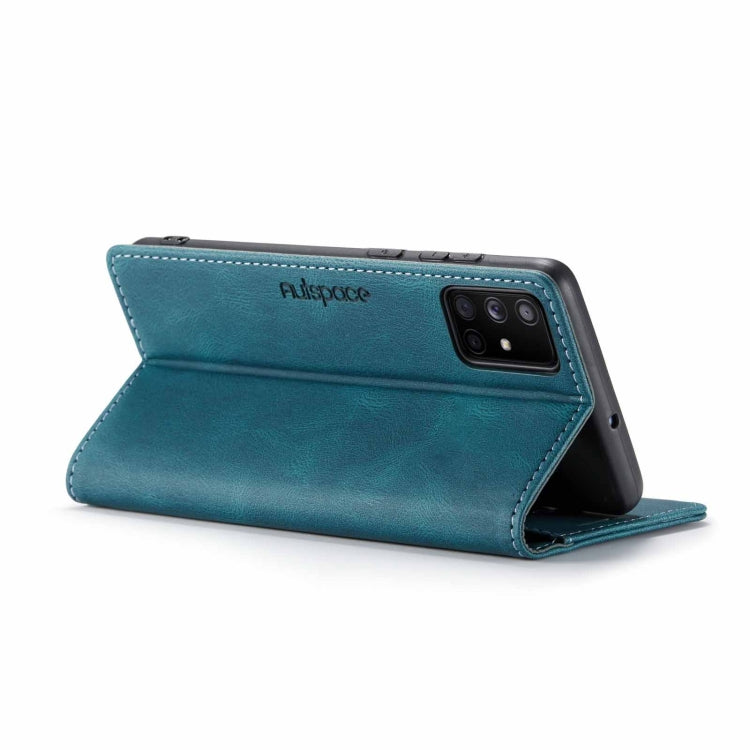 For Samsung Galaxy A71 AutSpace A01 Retro Skin-feel Crazy Horse Texture Horizontal Flip Leather Case with Holder & Card Slots & Wallet & RFID