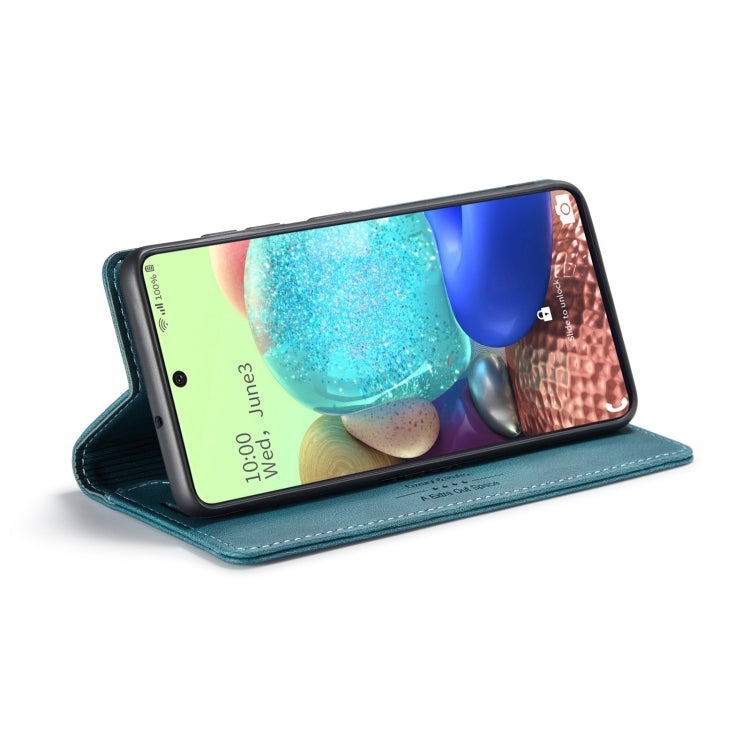 For Samsung Galaxy A71 AutSpace A01 Retro Skin-feel Crazy Horse Texture Horizontal Flip Leather Case with Holder & Card Slots & Wallet & RFID