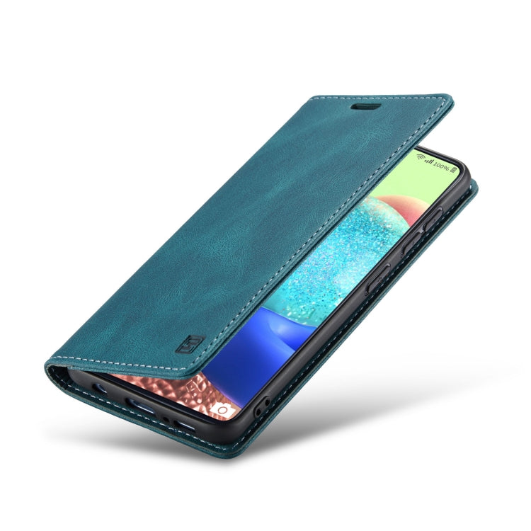 For Samsung Galaxy A71 AutSpace A01 Retro Skin-feel Crazy Horse Texture Horizontal Flip Leather Case with Holder & Card Slots & Wallet & RFID