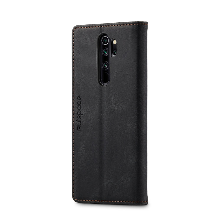 For Xiaomi Redmi Note 8 Pro AutSpace A01 Retro Skin-feel Crazy Horse Texture Horizontal Flip Leather Case with Holder & Card Slots & Wallet & RFID