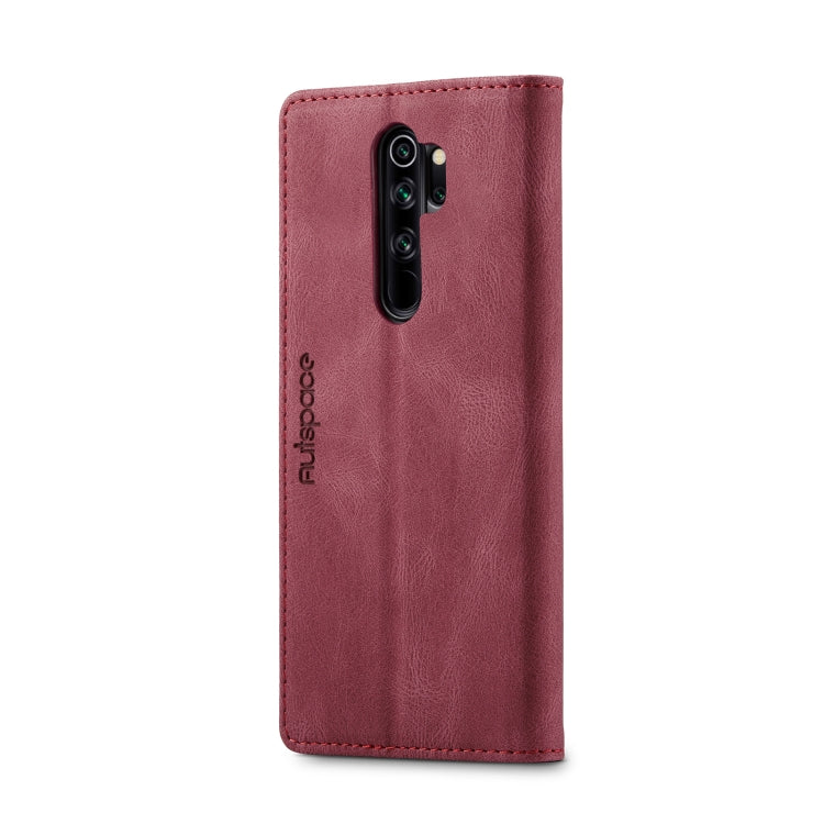 For Xiaomi Redmi Note 8 Pro AutSpace A01 Retro Skin-feel Crazy Horse Texture Horizontal Flip Leather Case with Holder & Card Slots & Wallet & RFID