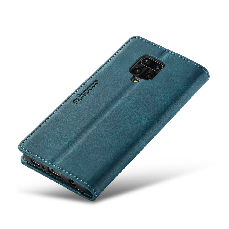 For Xiaomi Redmi Note 9s AutSpace A01 Retro Skin-feel Crazy Horse Texture Horizontal Flip Leather Case with Holder & Card Slots & Wallet & RFID