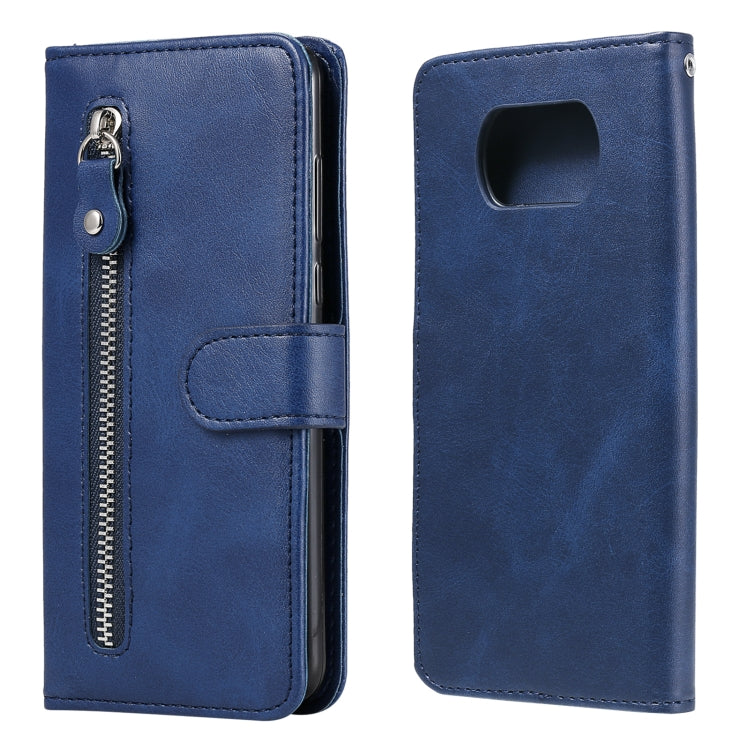 For Xiaomi Poco X3 NFC Fashion Calf Texture Zipper Horizontal Flip Leather Case with Stand & Card Slots & Wallet Function