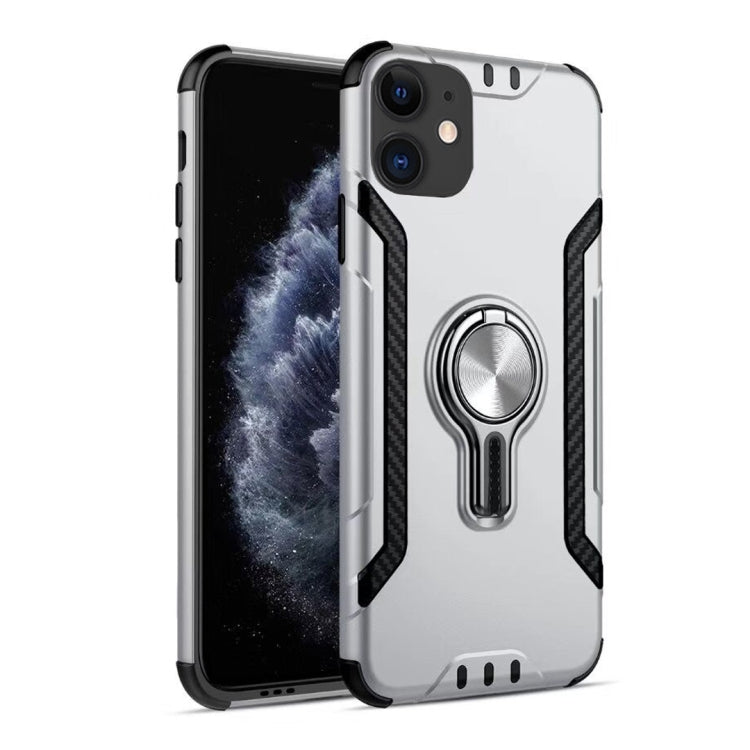For iPhone 12 mini Metal Ring Holder 360 Degree Rotating TPU + PC Protective Case