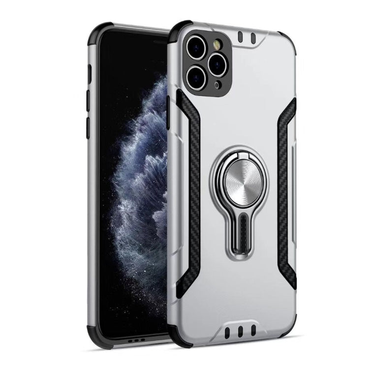 For iPhone 12 Pro Metal Ring Holder 360 Degree Rotating TPU + PC Protective Case