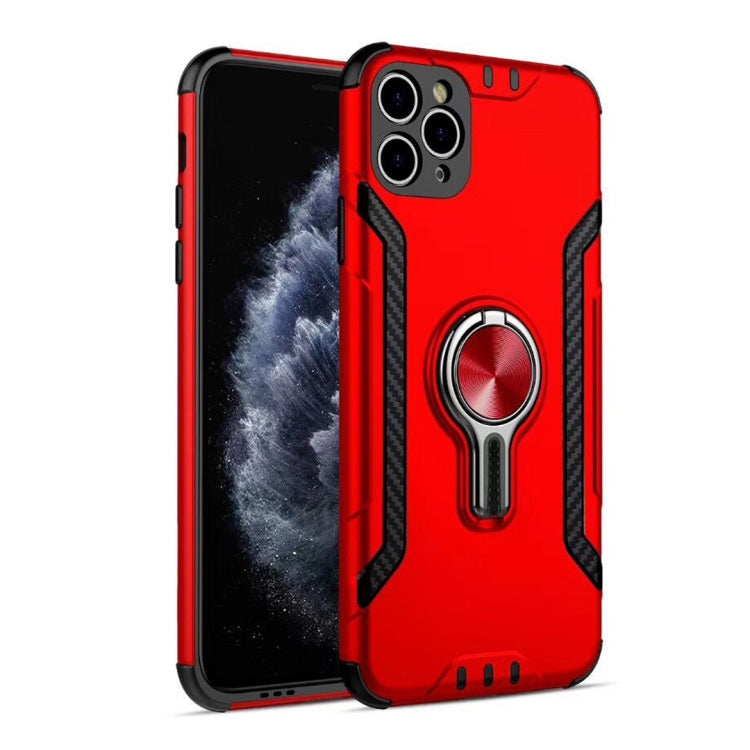 For iPhone 12 Pro Metal Ring Holder 360 Degree Rotating TPU + PC Protective Case