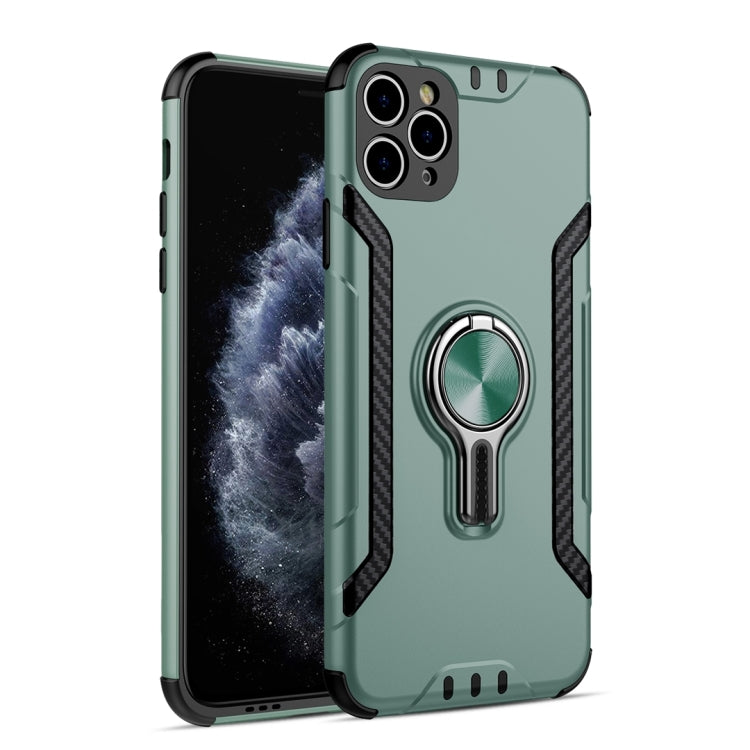 For iPhone 12 Pro Metal Ring Holder 360 Degree Rotating TPU + PC Protective Case