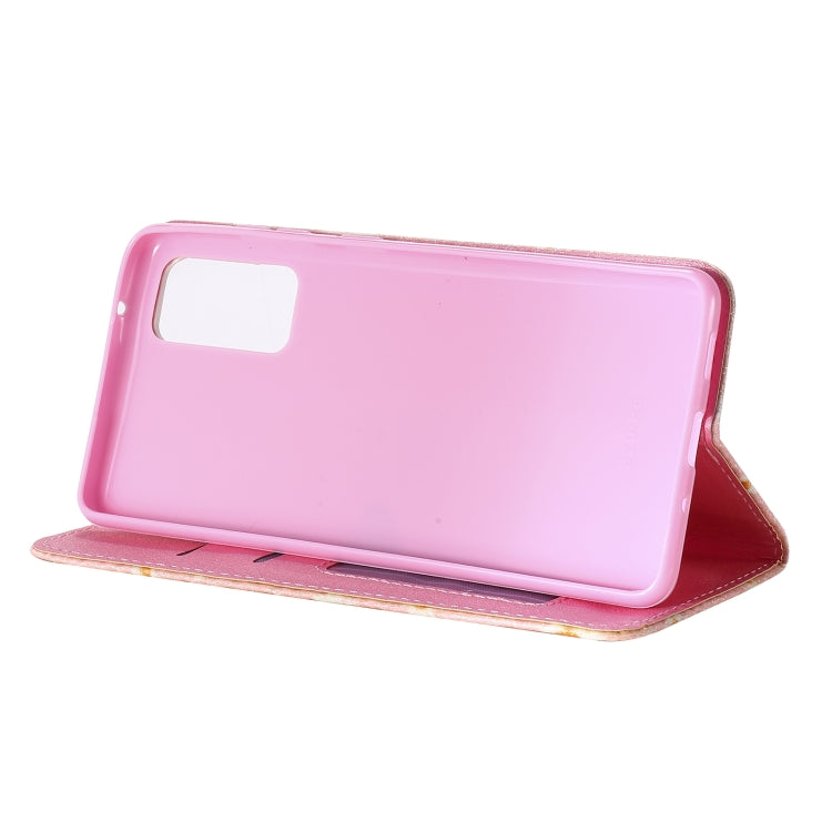 For Samsung Galaxy S20 FE Glittering Daisy Magnetic Horizontal Flip Leather Case with Holder & Card Slots & Photo Frame