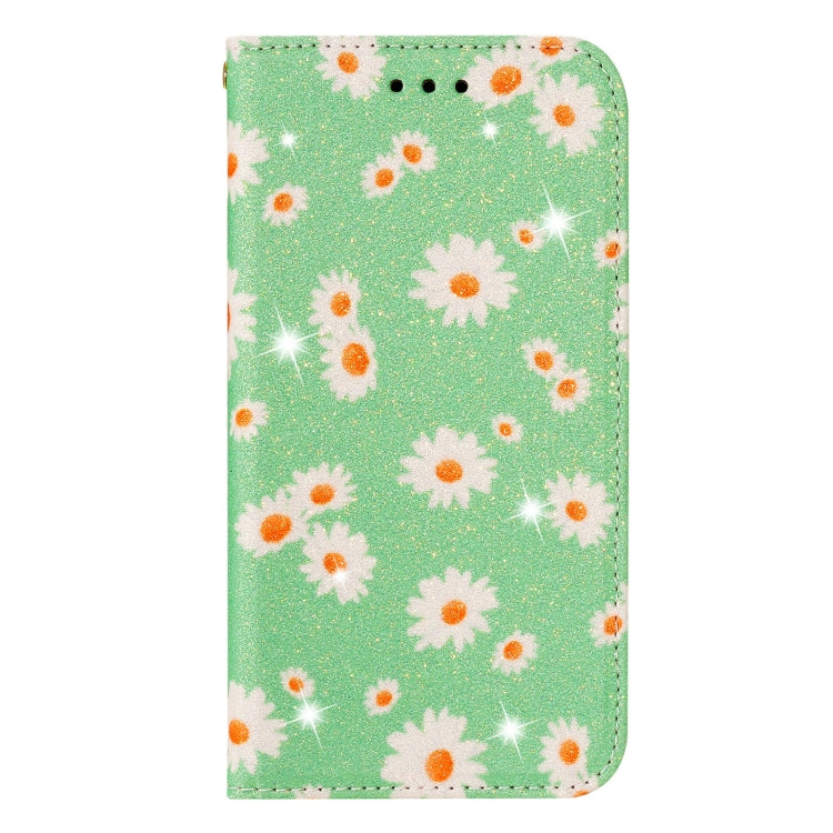 For Xiaomi Redmi Note 8 Glittering Daisy Magnetic Horizontal Flip Leather Case with Holder & Card Slots & Photo Frame