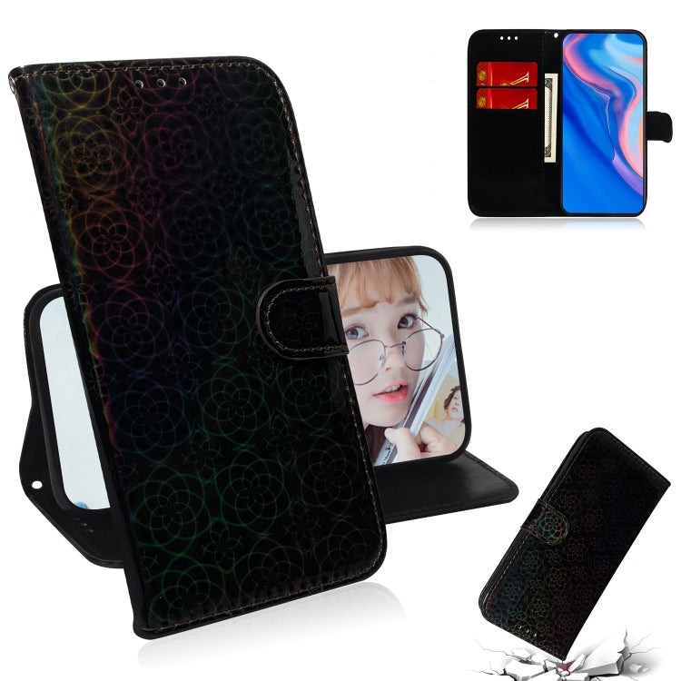For Huawei P Smart Z/Y9 Prime 2019 Solid Color Colorful Magnetic Buckle Horizontal Flip PU Leather Case with Holder & Card Slots & Wallet & Lanyard