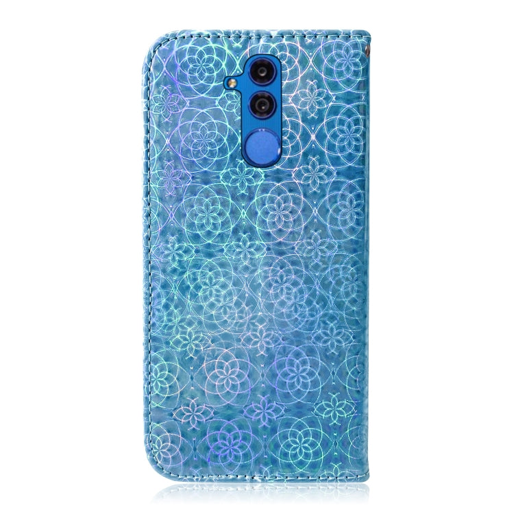 For Huawei Mate 20 Lite Solid Color Colorful Magnetic Buckle Horizontal Flip PU Leather Case with Holder & Card Slots & Wallet & Lanyard