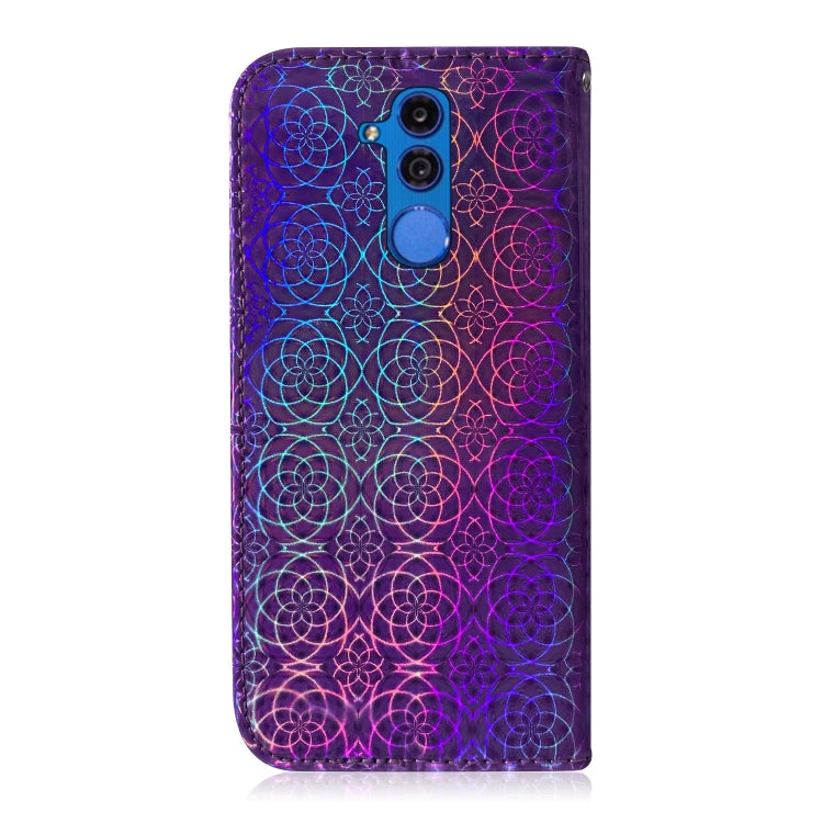 For Huawei Mate 20 Lite Solid Color Colorful Magnetic Buckle Horizontal Flip PU Leather Case with Holder & Card Slots & Wallet & Lanyard