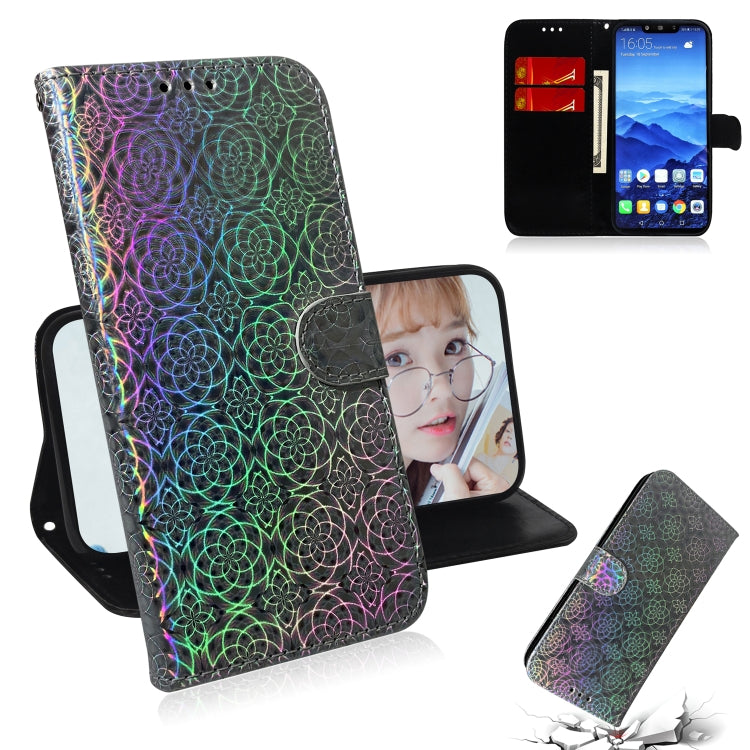 For Huawei Mate 20 Lite Solid Color Colorful Magnetic Buckle Horizontal Flip PU Leather Case with Holder & Card Slots & Wallet & Lanyard