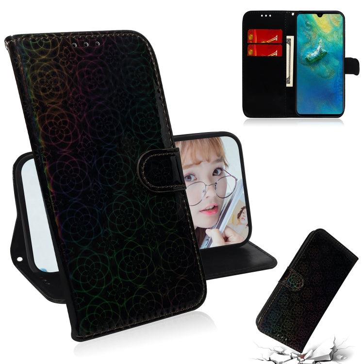 For Huawei Mate 20 Solid Color Colorful Magnetic Buckle Horizontal Flip PU Leather Case with Holder & Card Slots & Wallet & Lanyard