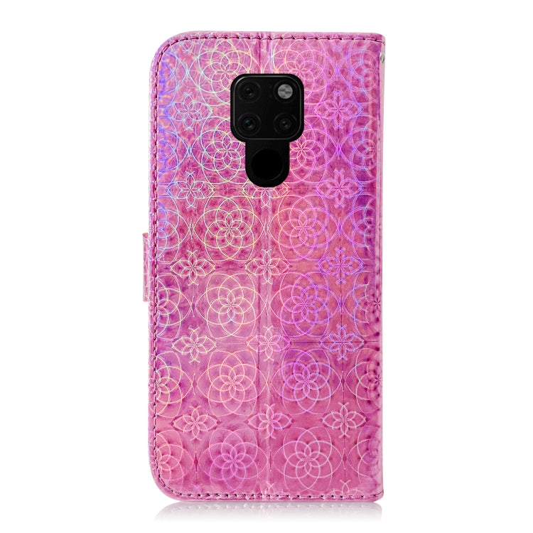 For Huawei Mate 20 Solid Color Colorful Magnetic Buckle Horizontal Flip PU Leather Case with Holder & Card Slots & Wallet & Lanyard