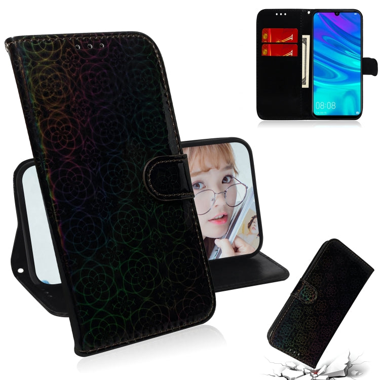 For Huawei P Smart 2019 Solid Color Colorful Magnetic Buckle Horizontal Flip PU Leather Case with Holder & Card Slots & Wallet & Lanyard