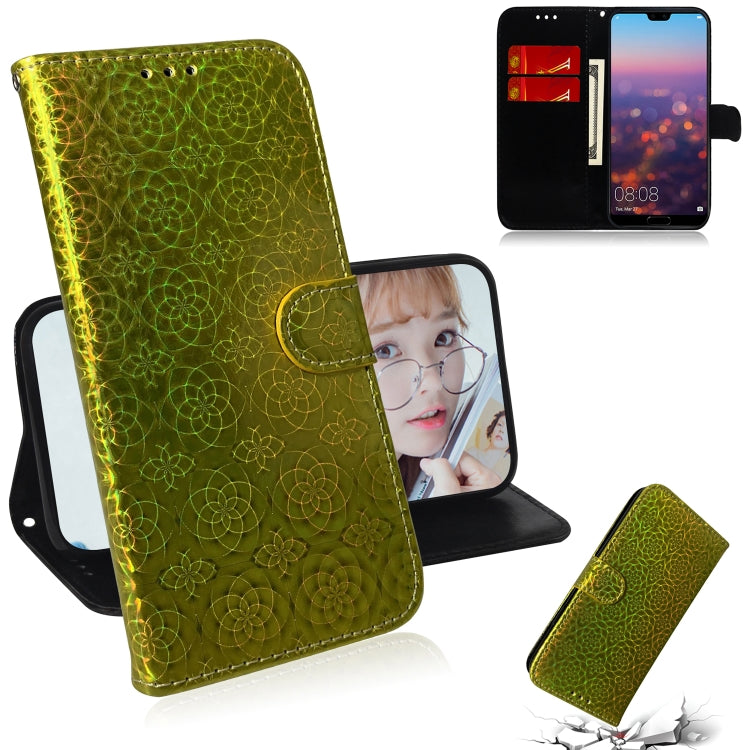 For Huawei P20 Solid Color Colorful Magnetic Buckle Horizontal Flip PU Leather Case with Holder & Card Slots & Wallet & Lanyard