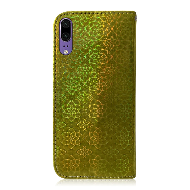 For Huawei P20 Solid Color Colorful Magnetic Buckle Horizontal Flip PU Leather Case with Holder & Card Slots & Wallet & Lanyard