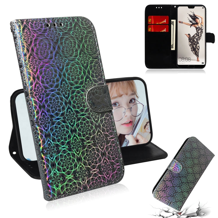 For Huawei P20 Pro Solid Color Colorful Magnetic Buckle Horizontal Flip PU Leather Case with Holder & Card Slots & Wallet & Lanyard