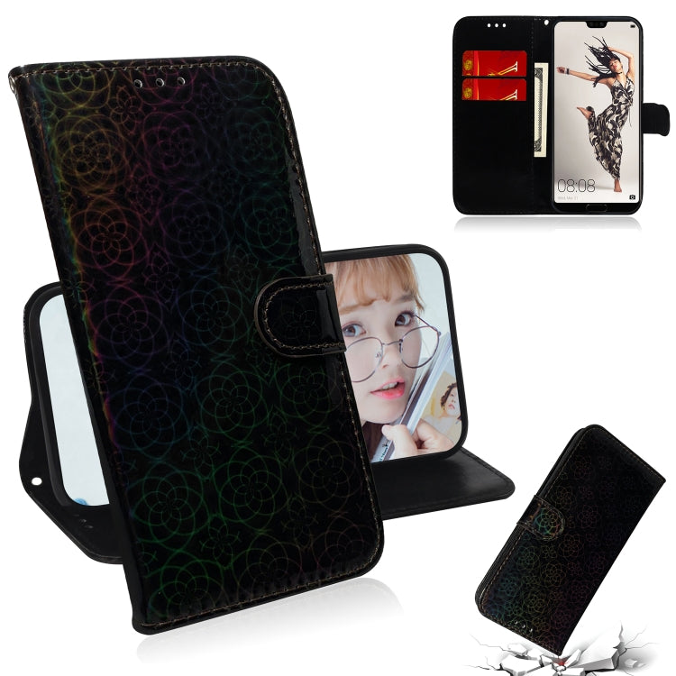 For Huawei P20 Pro Solid Color Colorful Magnetic Buckle Horizontal Flip PU Leather Case with Holder & Card Slots & Wallet & Lanyard