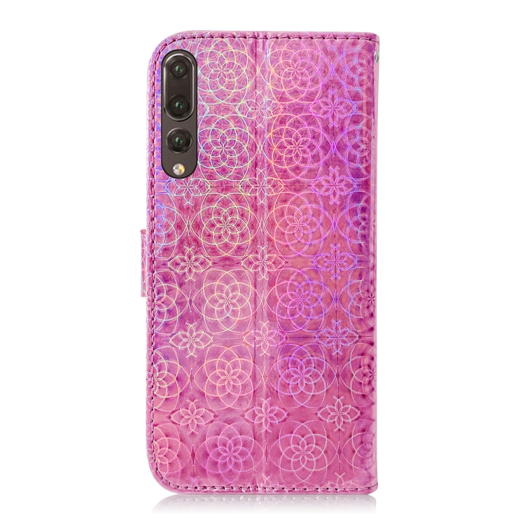 For Huawei P20 Pro Solid Color Colorful Magnetic Buckle Horizontal Flip PU Leather Case with Holder & Card Slots & Wallet & Lanyard