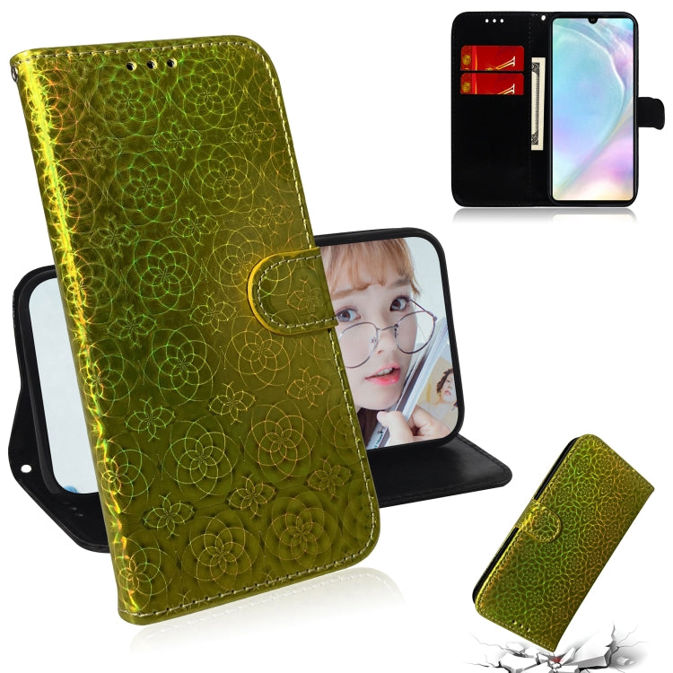 For Huawei P30 Solid Color Colorful Magnetic Buckle Horizontal Flip PU Leather Case with Holder & Card Slots & Wallet & Lanyard