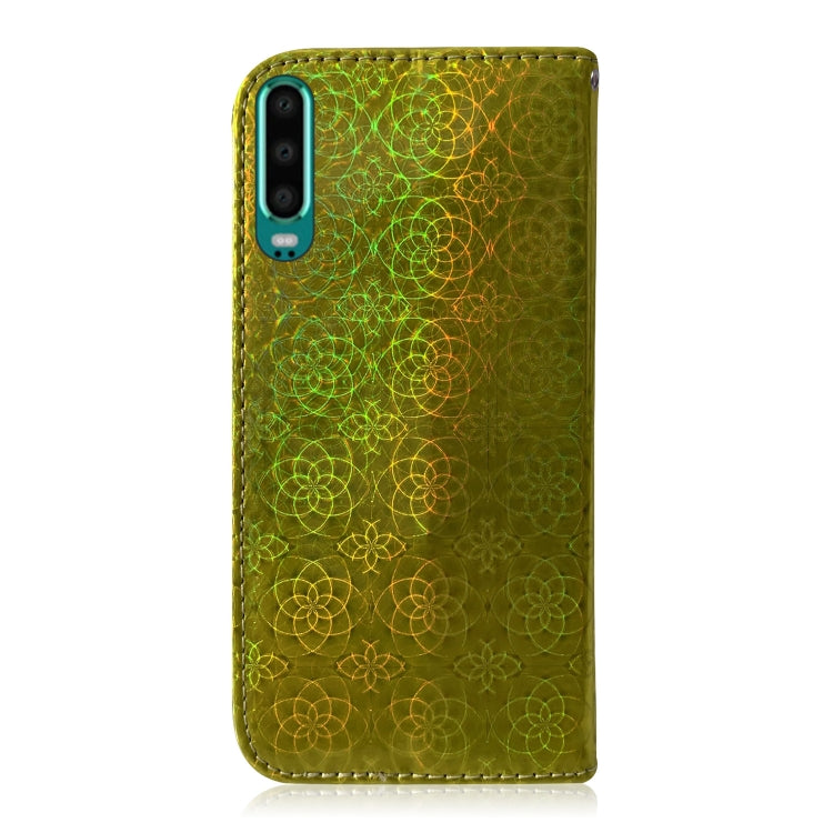 For Huawei P30 Solid Color Colorful Magnetic Buckle Horizontal Flip PU Leather Case with Holder & Card Slots & Wallet & Lanyard