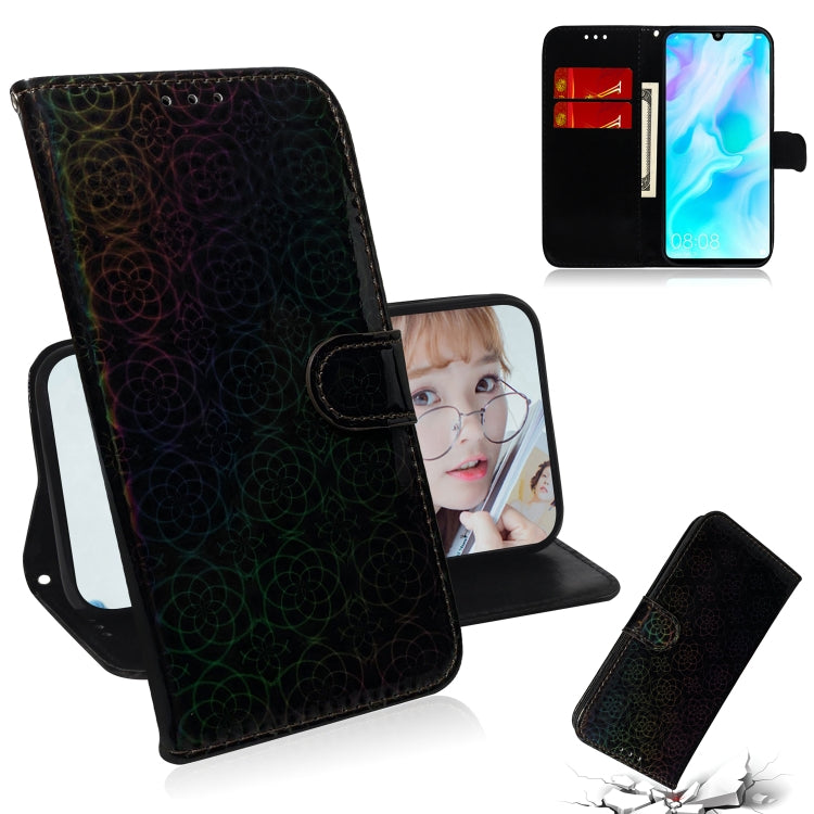 For Huawei P30 Lite / Nova 4e Solid Color Colorful Magnetic Buckle Horizontal Flip PU Leather Case with Holder & Card Slots & Wallet & Lanyard