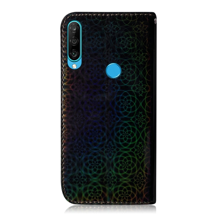 For Huawei P30 Lite / Nova 4e Solid Color Colorful Magnetic Buckle Horizontal Flip PU Leather Case with Holder & Card Slots & Wallet & Lanyard
