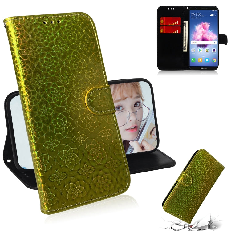 For Huawei Y5 2018 / Y5 Lite 2018 Solid Color Colorful Magnetic Buckle Horizontal Flip PU Leather Case with Holder & Card Slots & Wallet & Lanyard